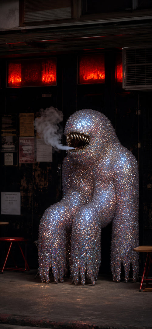 Der Diamant-Silberrücken — Surreal Wandbild