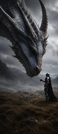 Auge des Drachen — Gerahmtes Wandbild