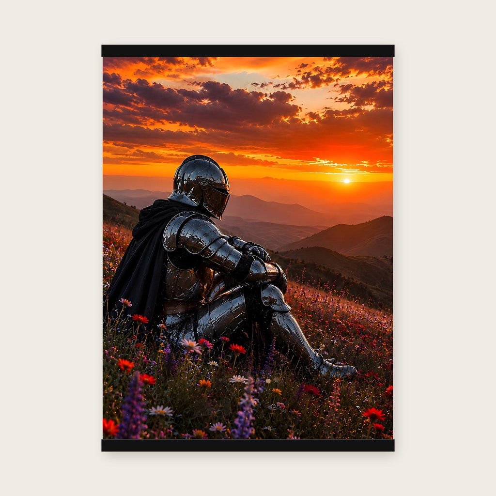 Am Ende des Tages – Poster mit schwarzer Holzleiste, 50×70 cm