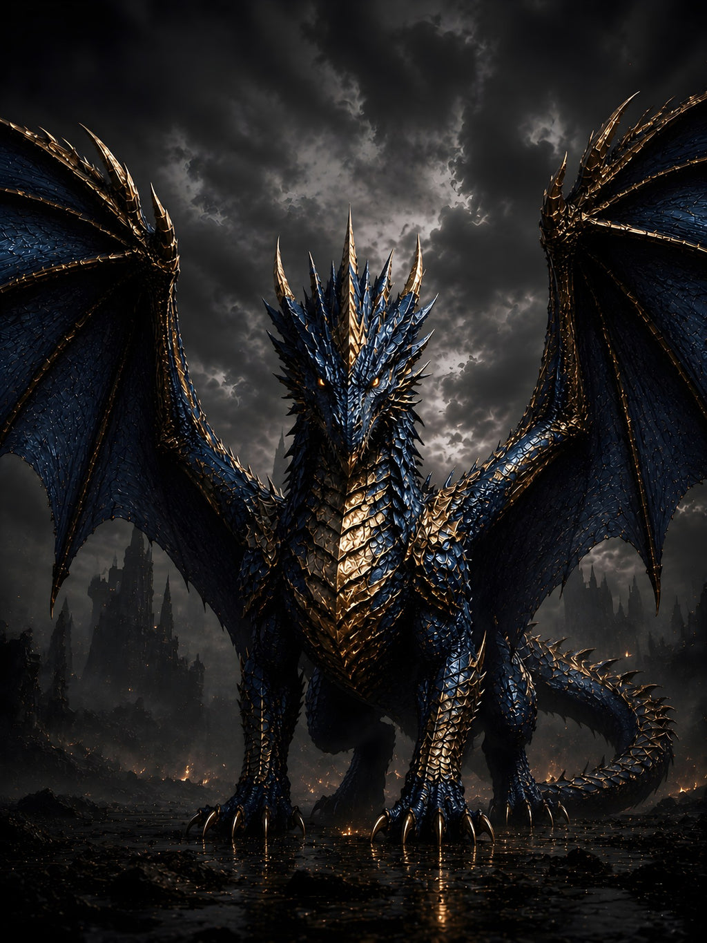 Der Azurdrache – Motiv