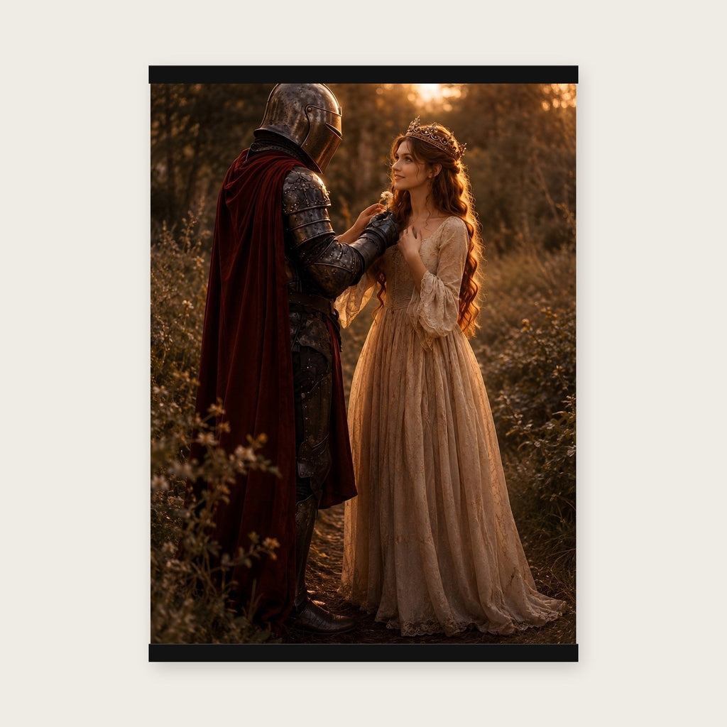Eine Blume für dich – Poster mit schwarzer Holzleiste, 50×70 cm