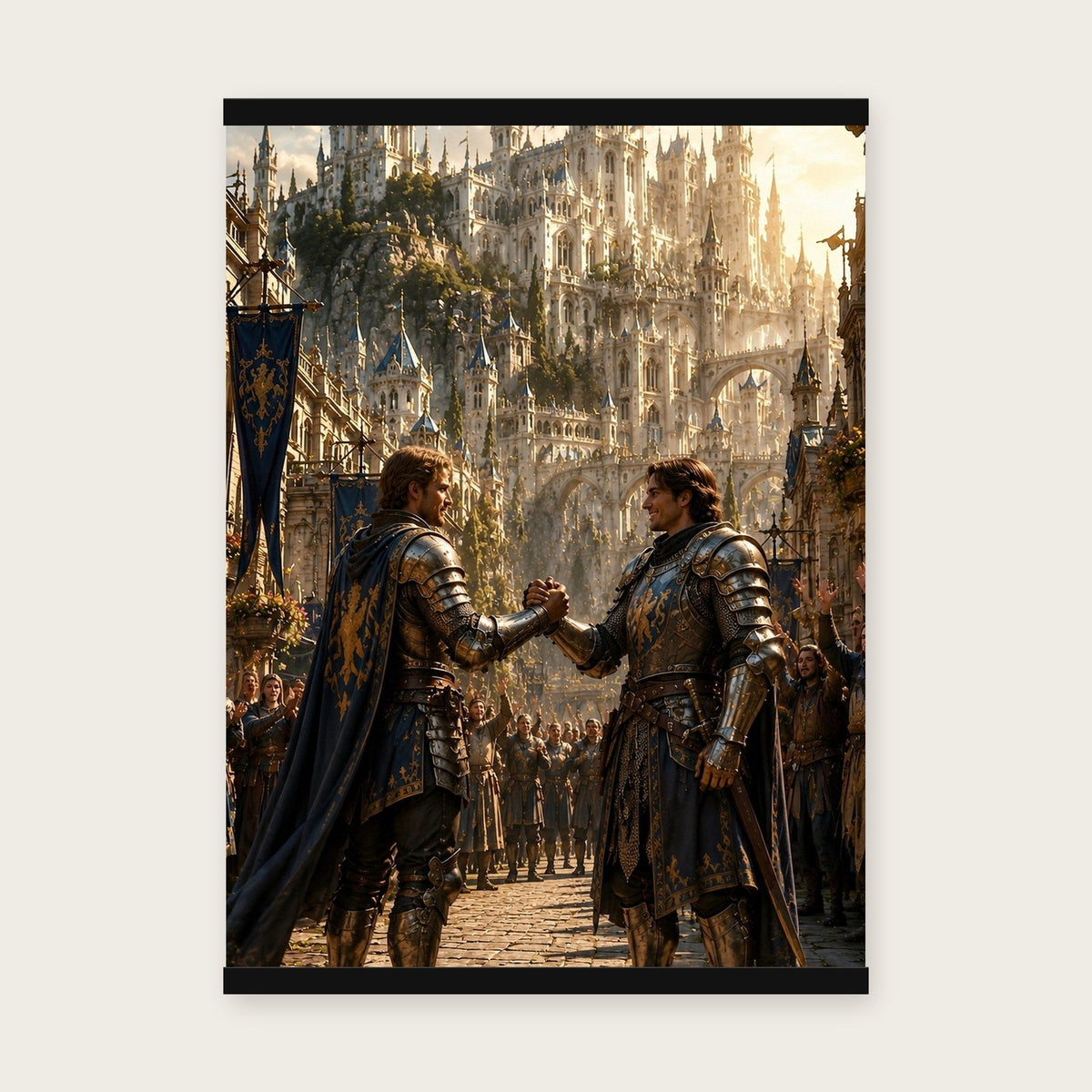 Der Bruderschwur – Poster mit schwarzer Holzleiste, 50×70 cm