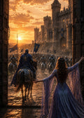 Der Abschied – dunkles Fantasy-Wandbild