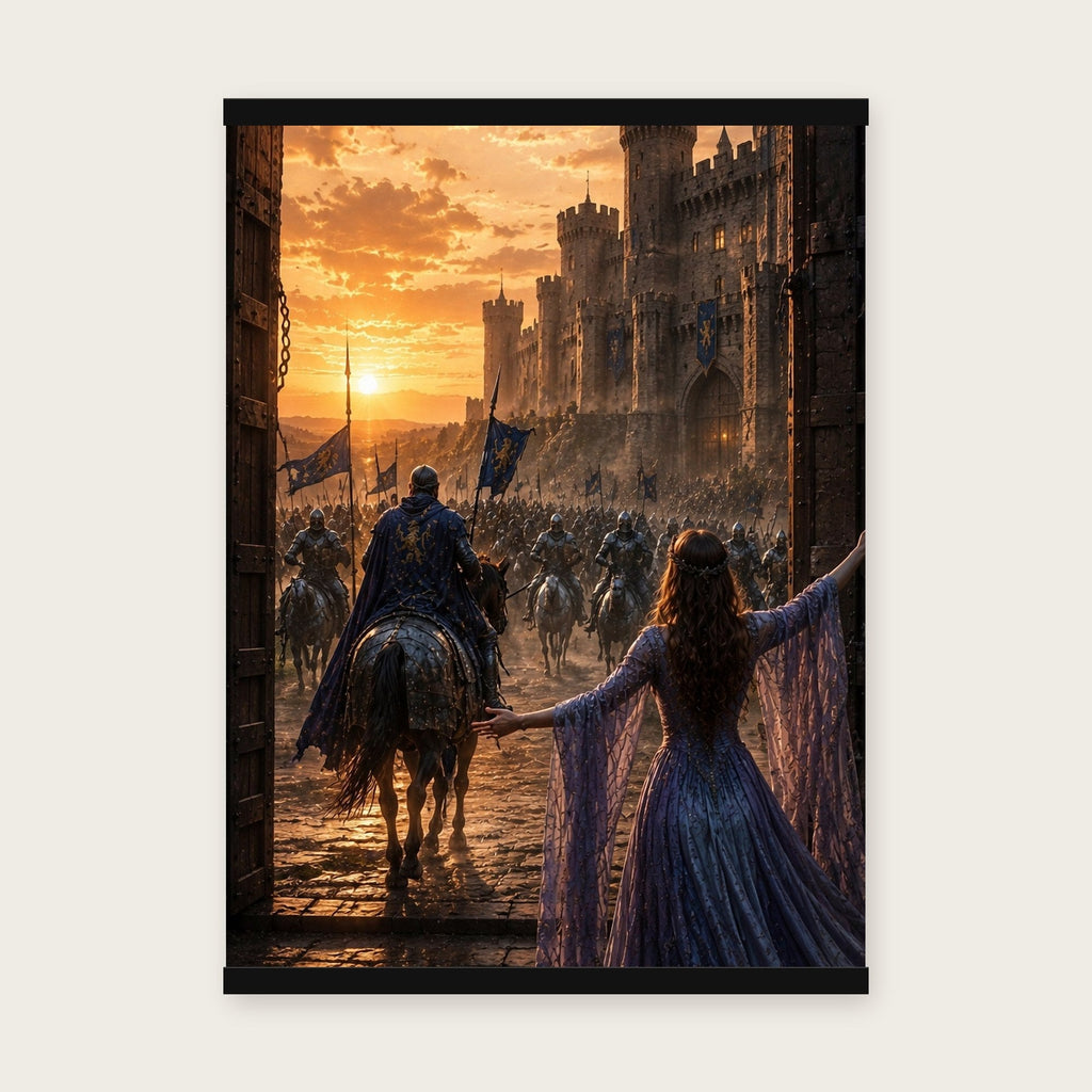 Der Abschied – Poster mit schwarzer Holzleiste, 50×70 cm