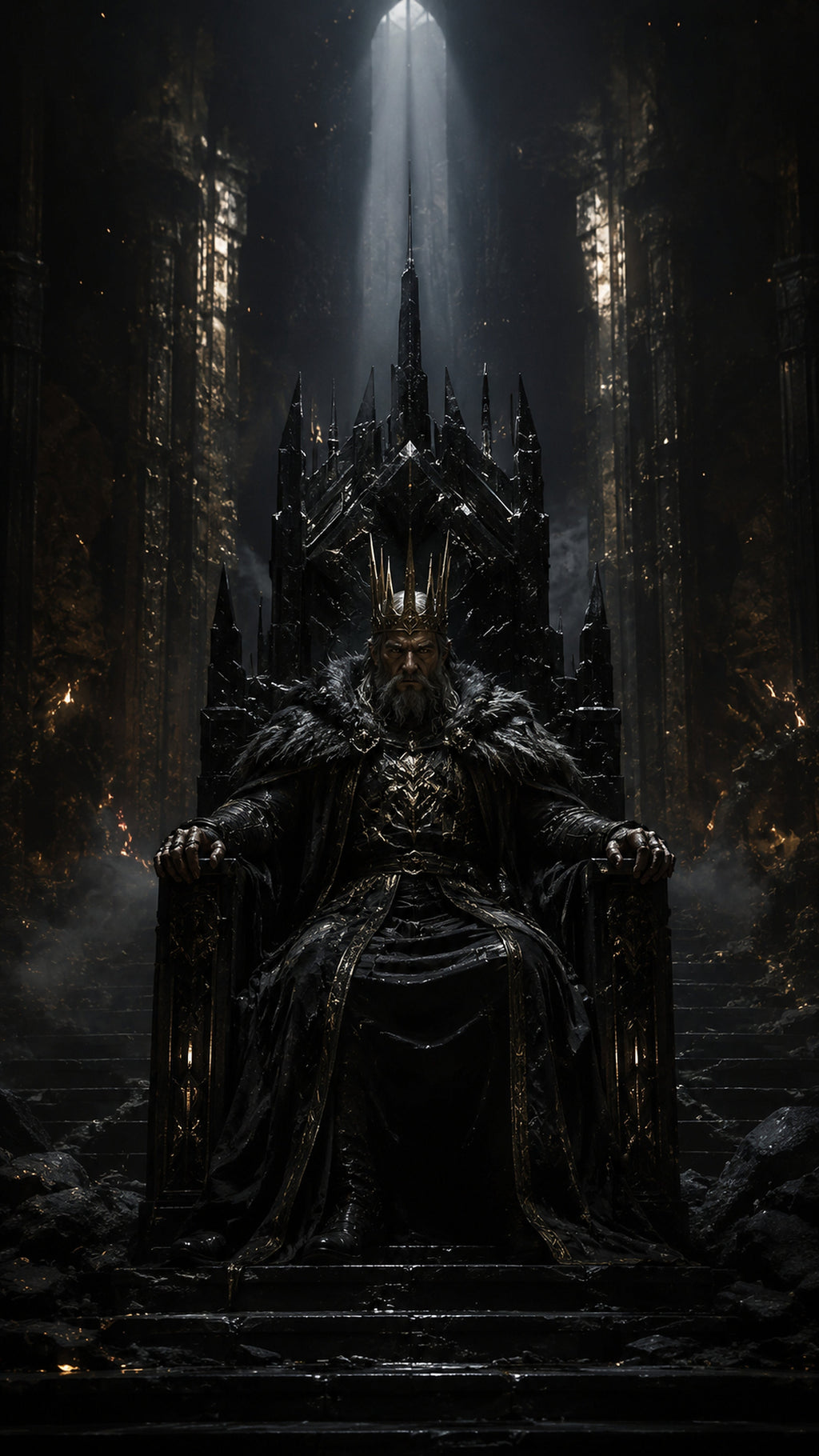 Der Dunkle Thron – dunkles Fantasy-Wandbild