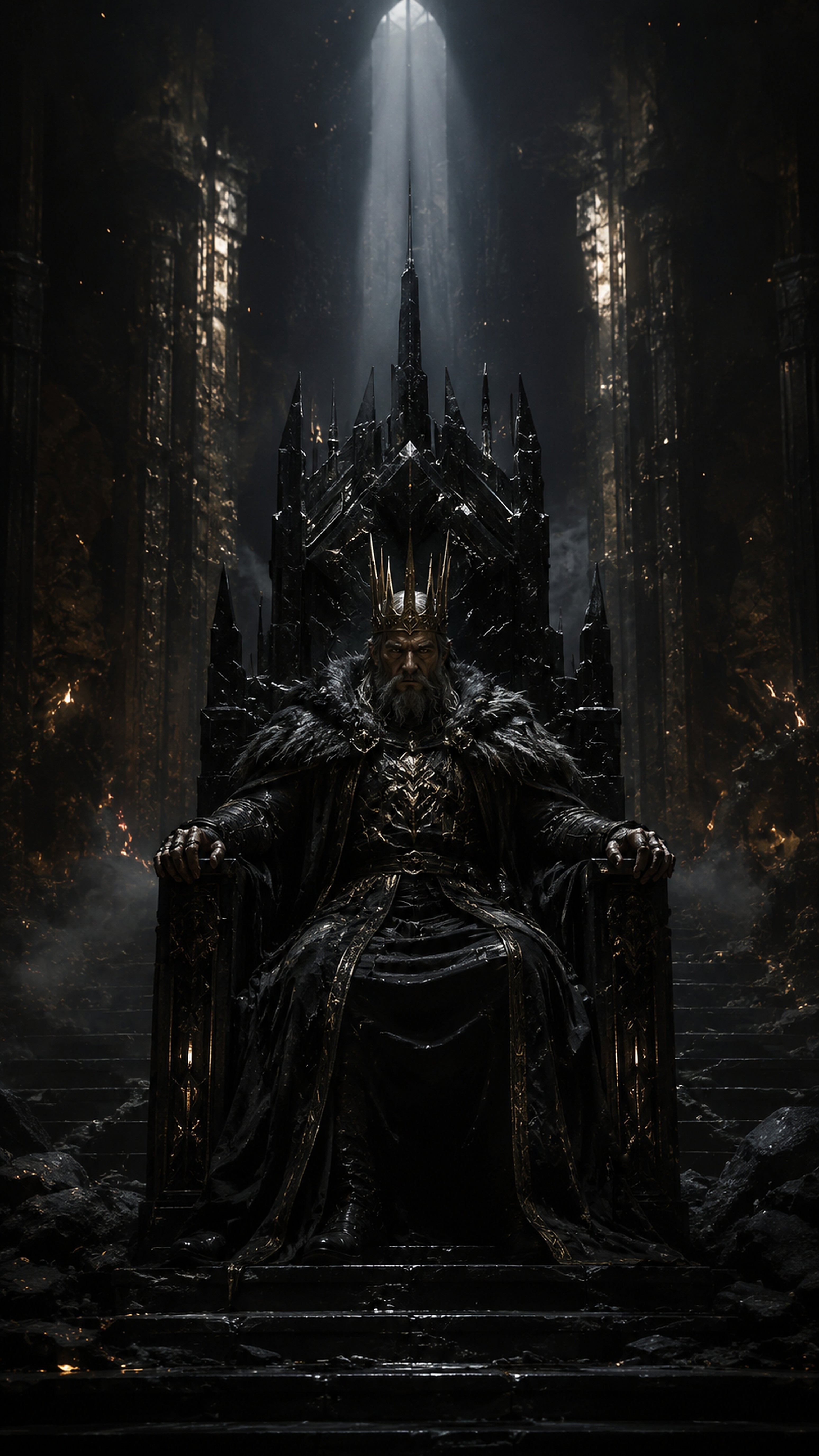 Der Dunkle Thron – dunkles Fantasy-Wandbild