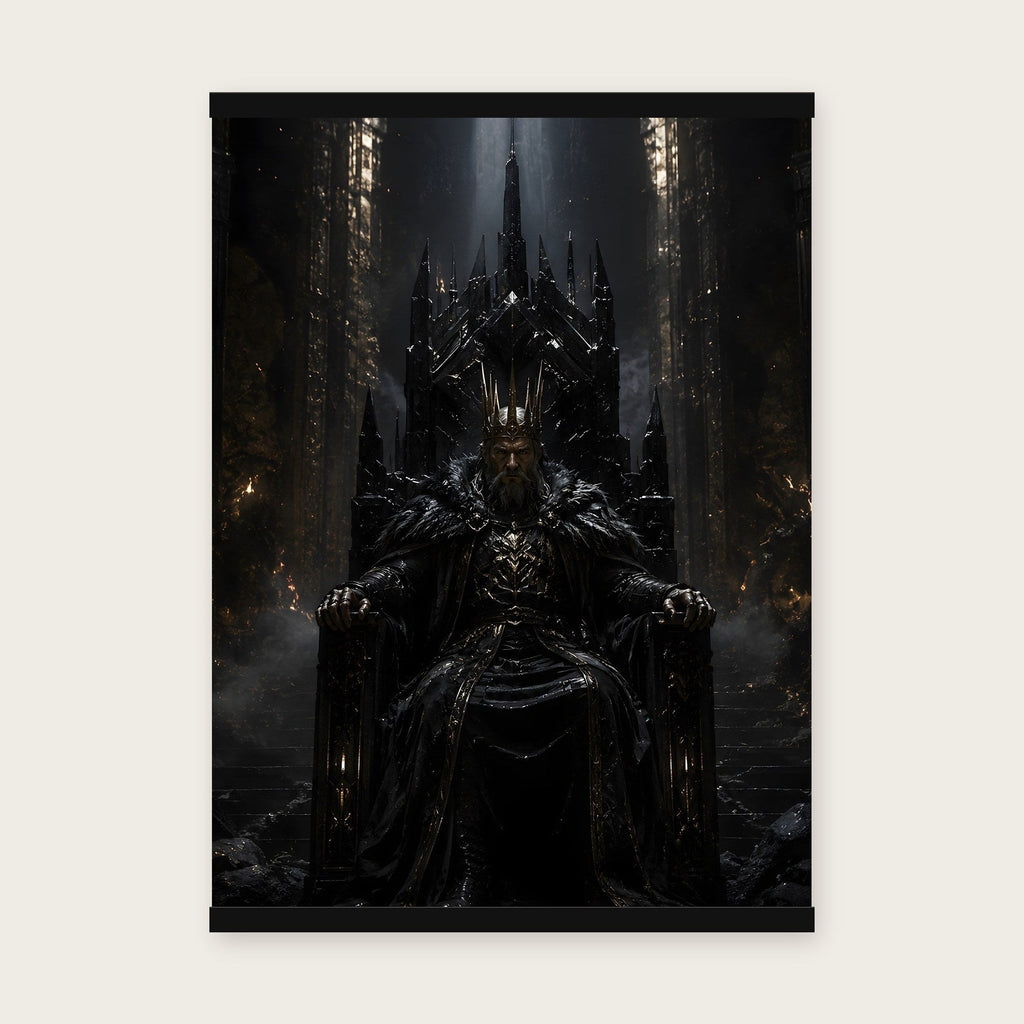 Der Dunkle Thron – Poster mit schwarzer Holzleiste, 50×70 cm