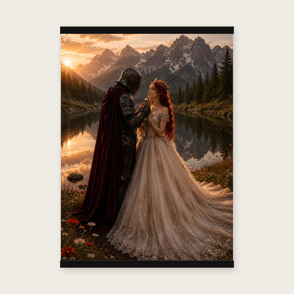 Das Versprechen – Poster mit schwarzer Holzleiste, 50×70 cm