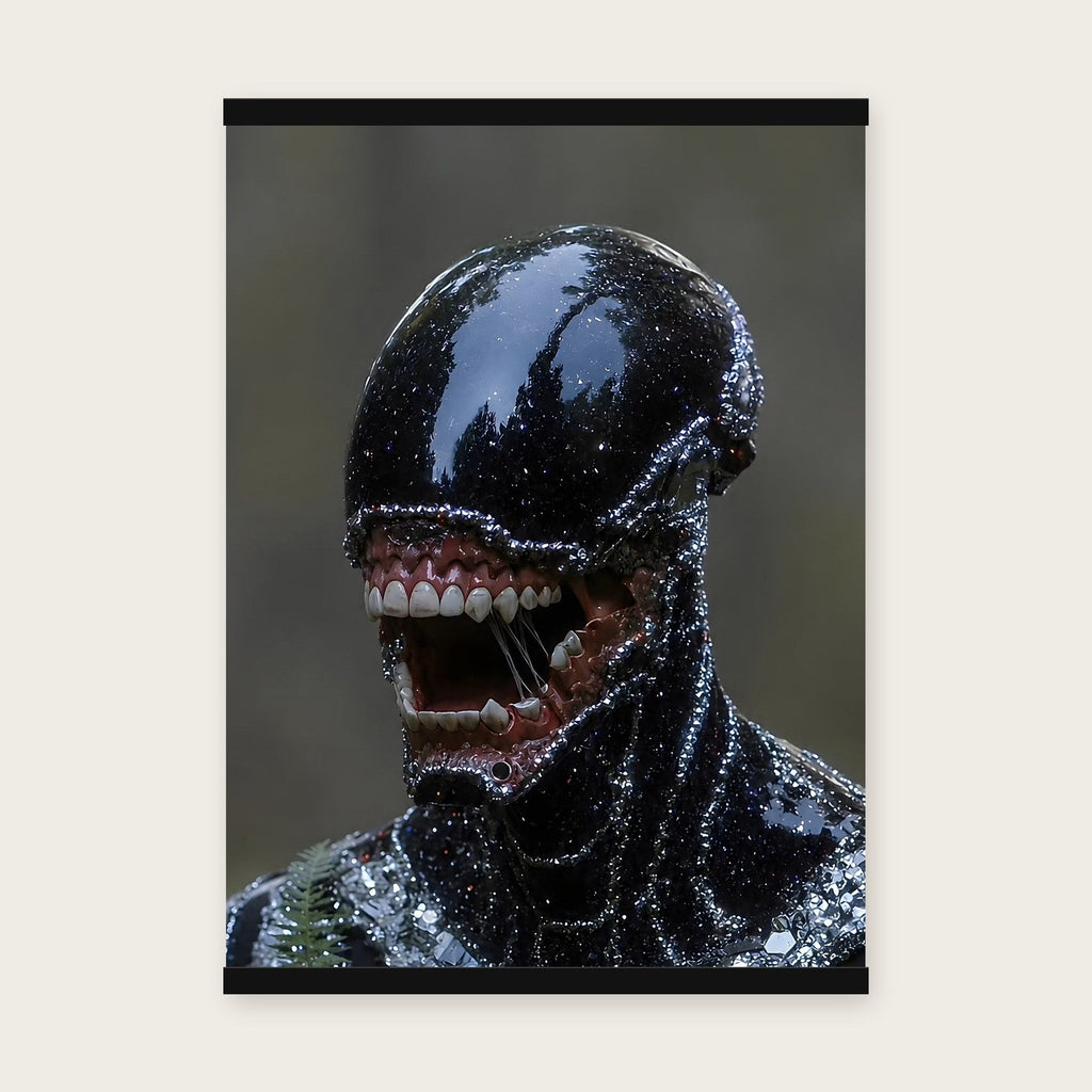 Der Schattenwandler – Poster mit schwarzer Holzleiste, 50×70 cm