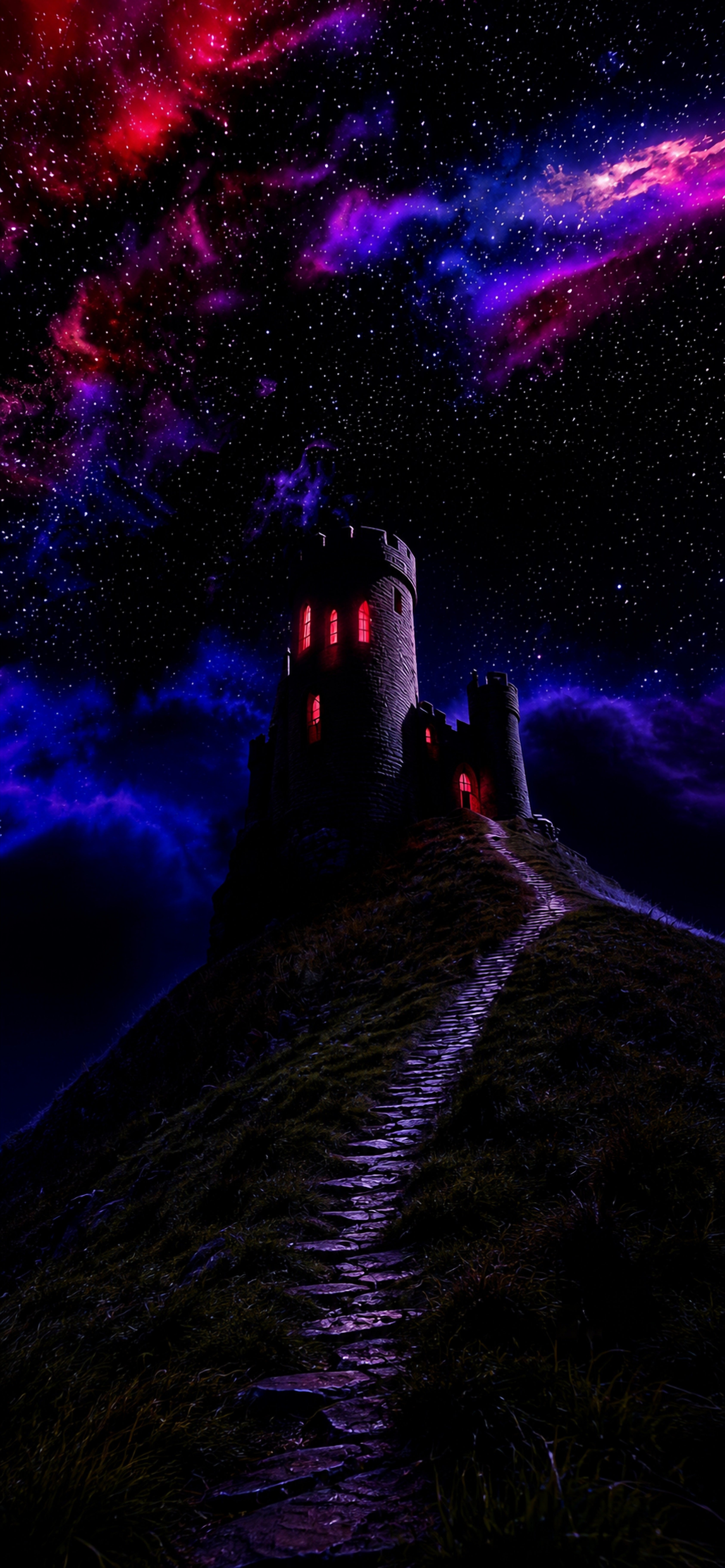 Die Nachtburg – Gerahmtes Wandbild | Fantasywand