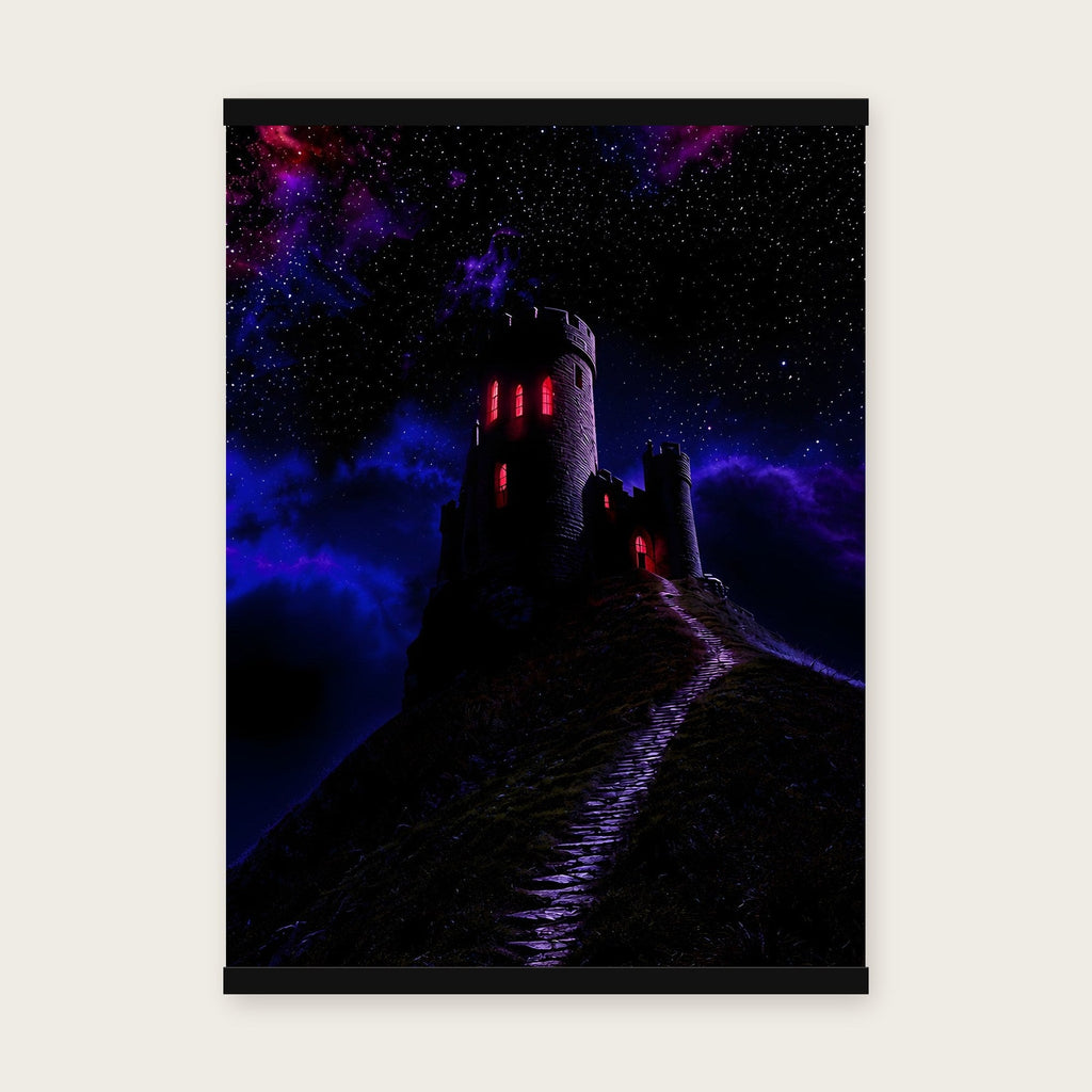 Schattenburg – Poster mit schwarzer Holzleiste, 50×70 cm