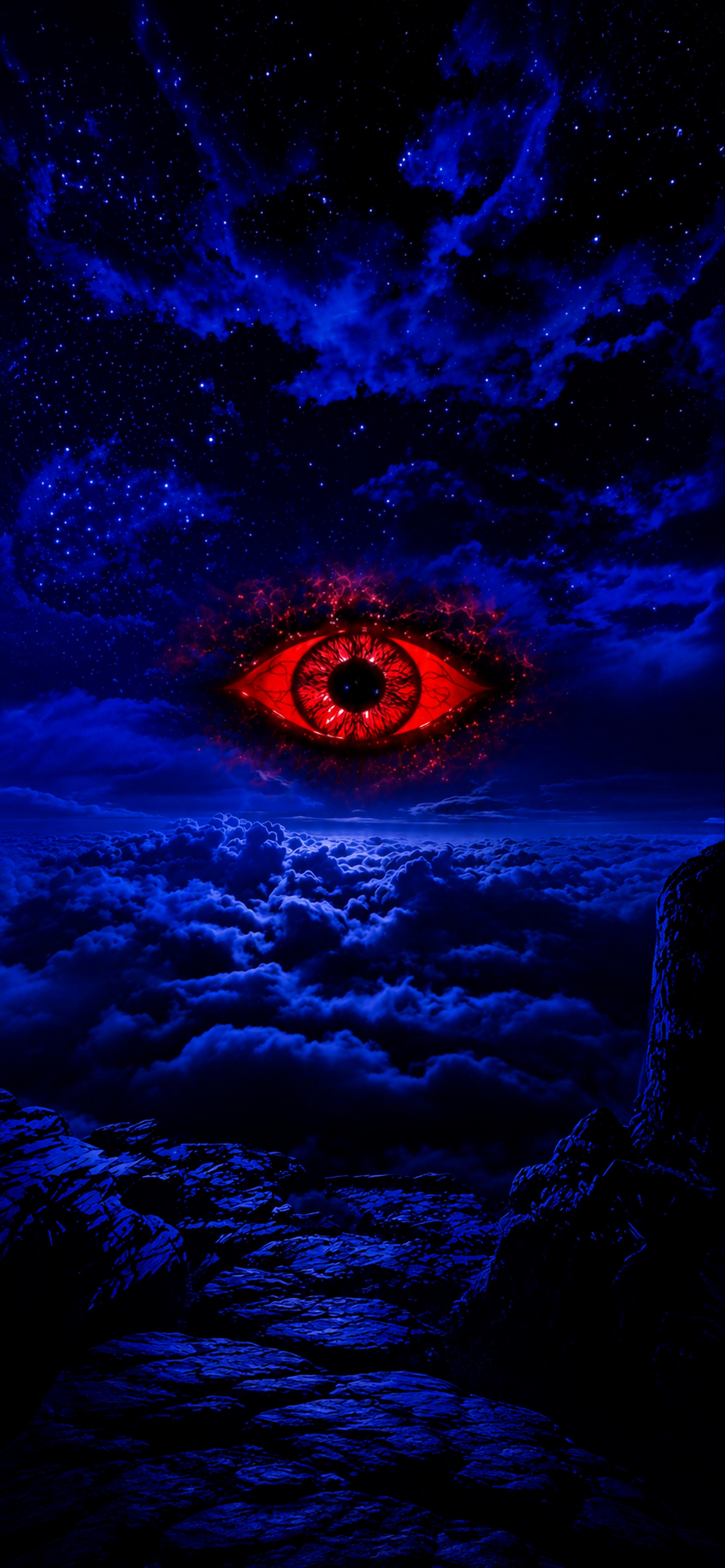 Das wache Auge – Gerahmtes Wandbild | Fantasywand
