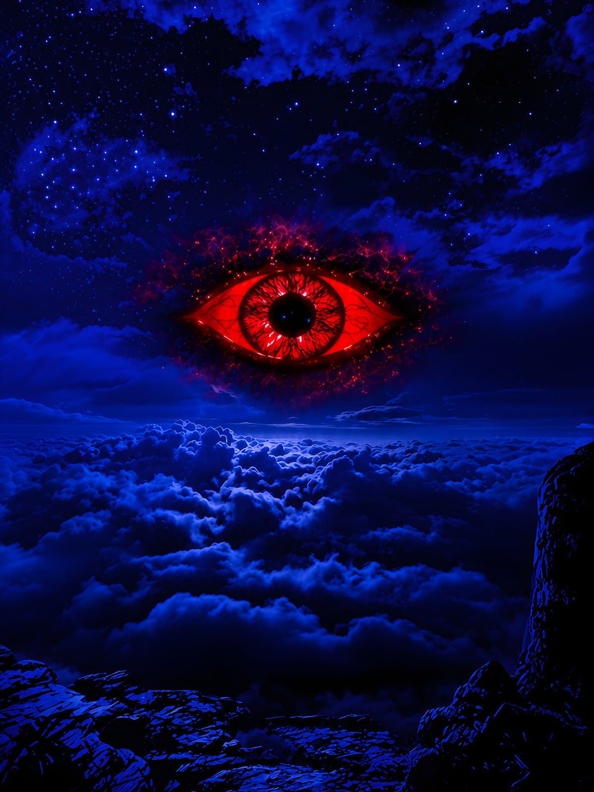 Das Auge im Sturm – Motiv