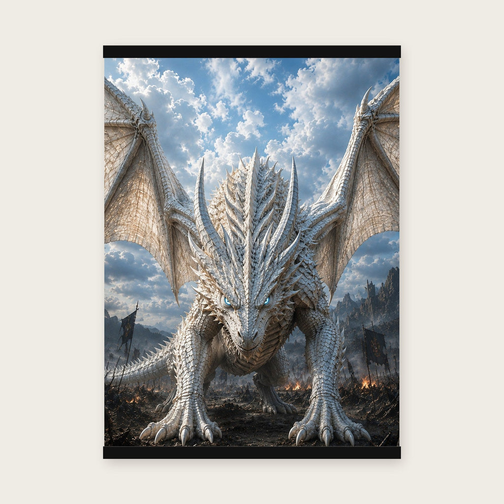 Der Frostwächter – Poster mit schwarzer Holzleiste, 50×70 cm