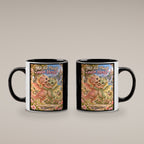 Drachenliebe – Drachen-Tasse. Spruch: Mit dir fliegt mein Herz. Innen schwarz. 4 BEIDE SEITEN.