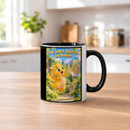 Seifenblasendrache – Drachen-Tasse. Spruch: Für jeden Quatsch zu haben. Innen schwarz. 2 KUECHE.