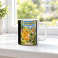 Seifenblasendrache – Drachen-Tasse. Spruch: Für jeden Quatsch zu haben. Weiß. 3 FENSTER.