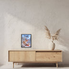 Wer war das? – Gerahmtes Rentierbild. Spruch: I'm just a baby. 30×40 cm. Schwarzer Holzrahmen ohne Passepartout. 2 RAUM 30x40cm
