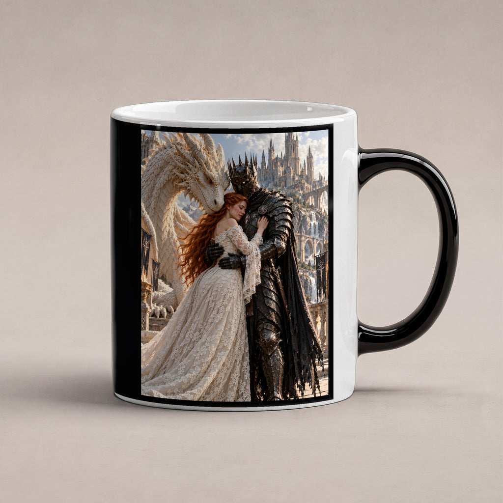 Wiedersehen – Fantasywand-Fantasymotiv. 1 STUDIO HEISS. Zaubertasse: Wärmeeffekt.