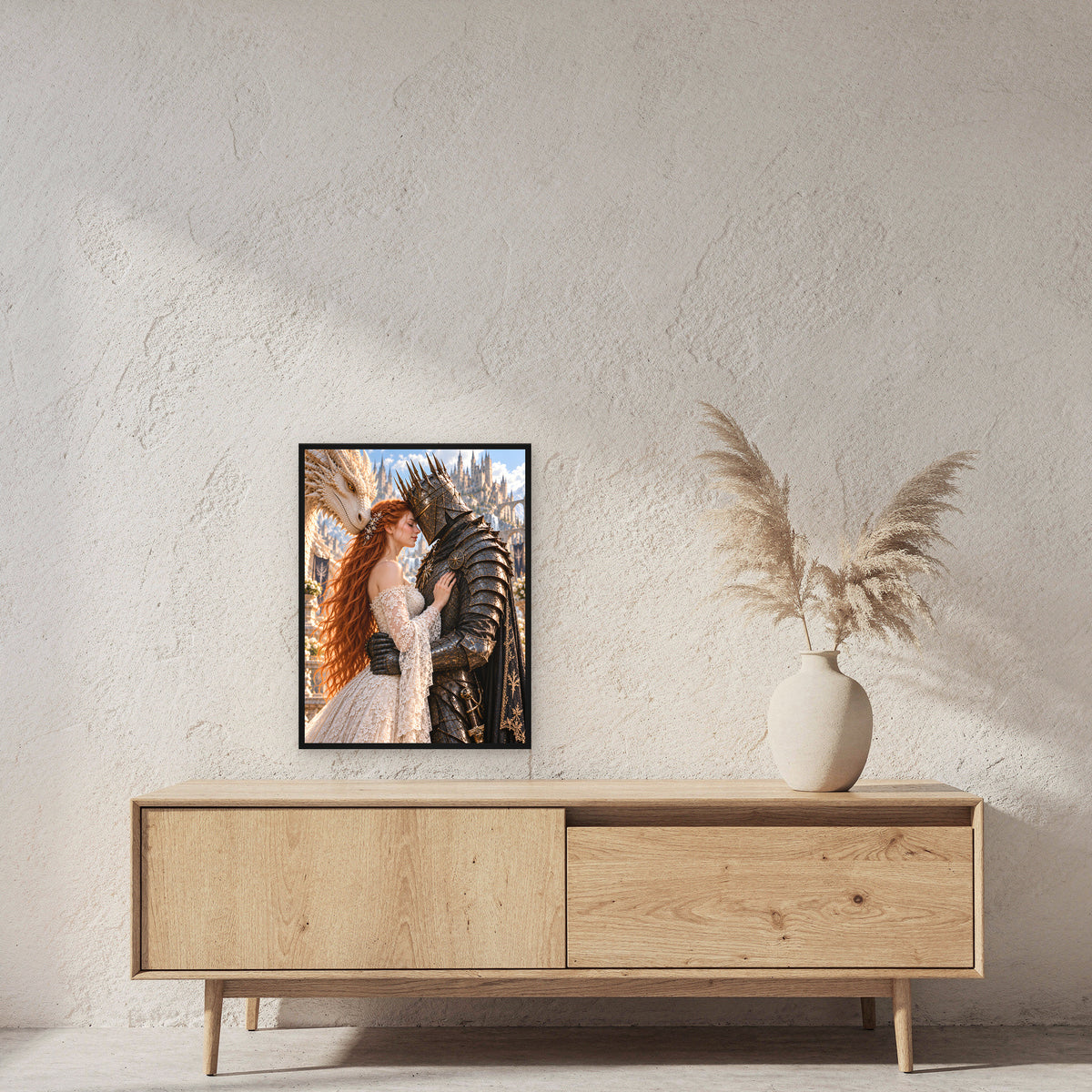 Stirnkontakt – Fantasywand-Fantasymotiv. 2 RAUM 45x60cm.