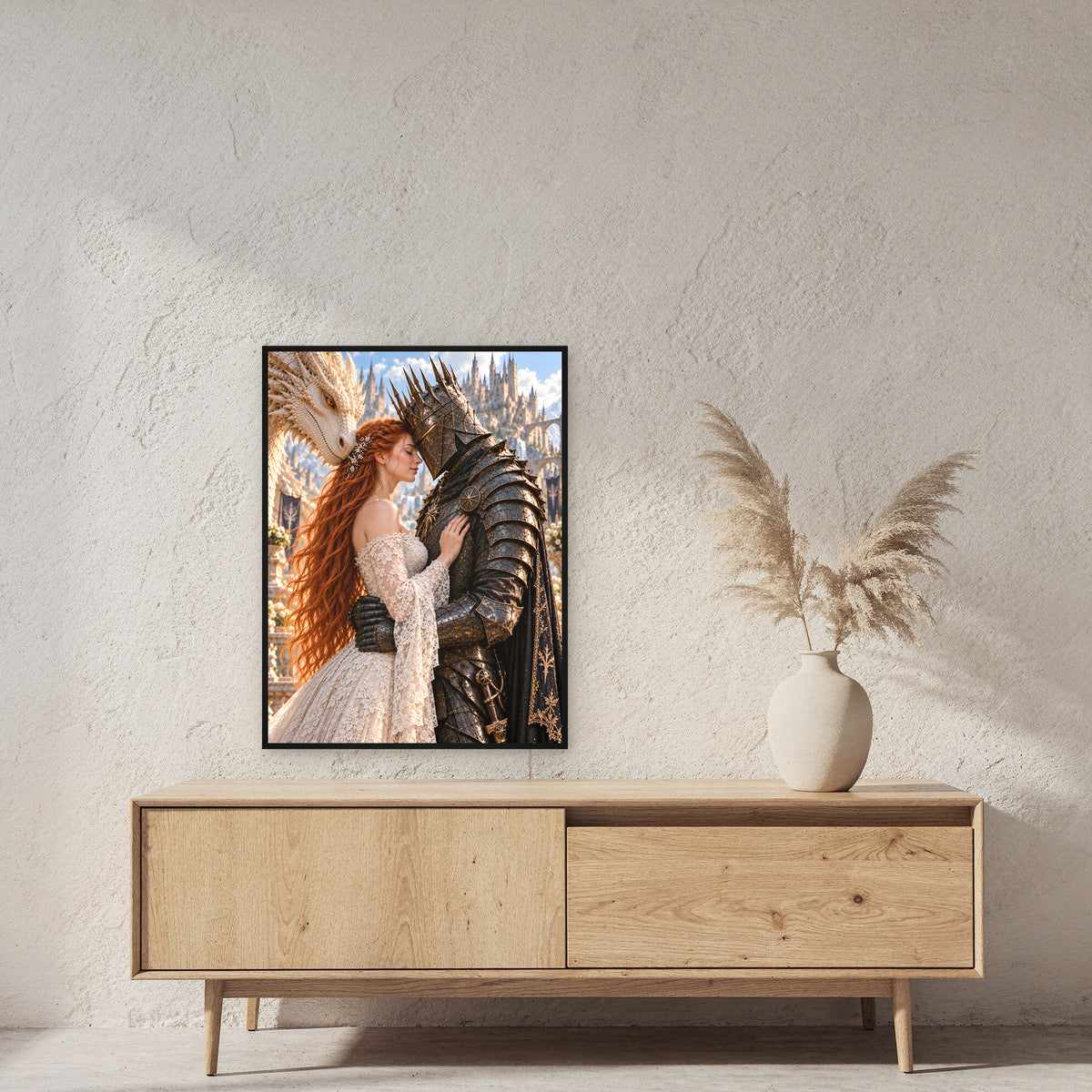 Stirnkontakt – Fantasywand-Fantasymotiv. 2 RAUM 60x80cm.