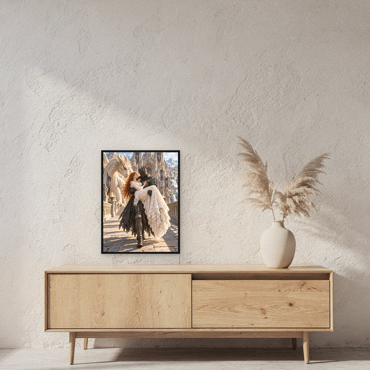 Schlossbruecke – Fantasywand-Fantasymotiv. 2 RAUM 45x60cm.