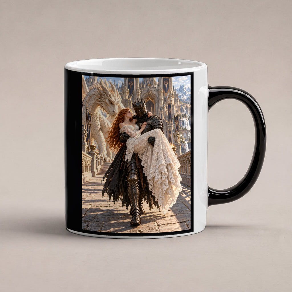 Schlossbruecke – Fantasywand-Fantasymotiv. 1 STUDIO HEISS. Zaubertasse: Wärmeeffekt.