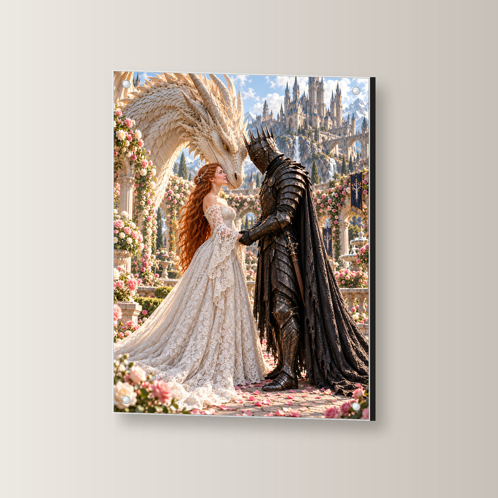 Rosengarten – Fantasywand-Fantasymotiv. 3 WINKEL.