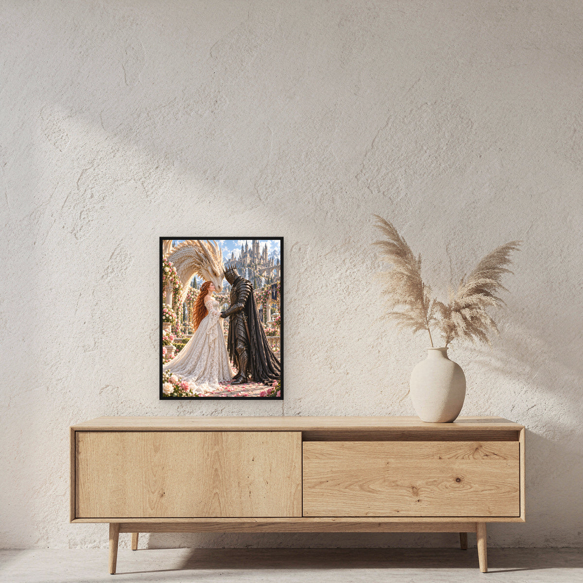 Rosengarten – Fantasywand-Fantasymotiv. 2 RAUM 45x60cm.