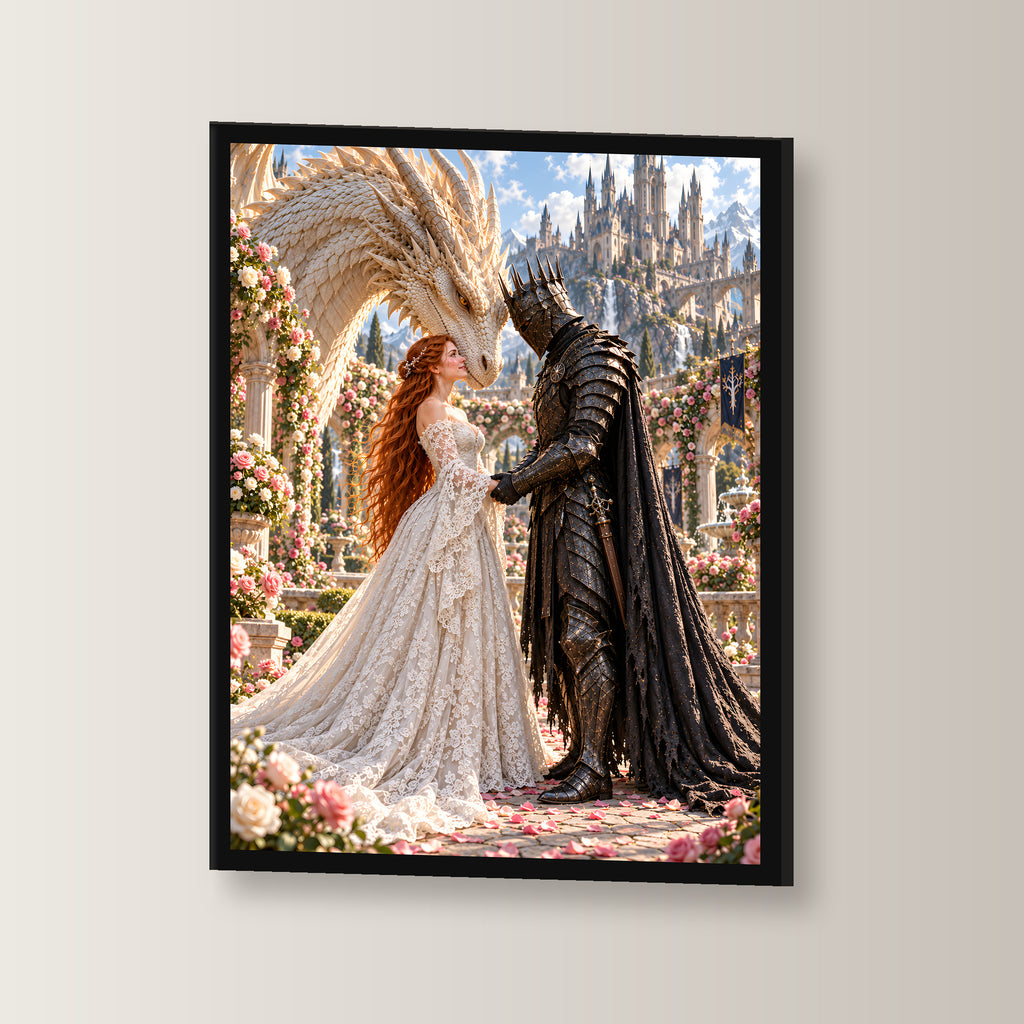 Rosengarten – Fantasywand-Fantasymotiv. 3 WINKEL.