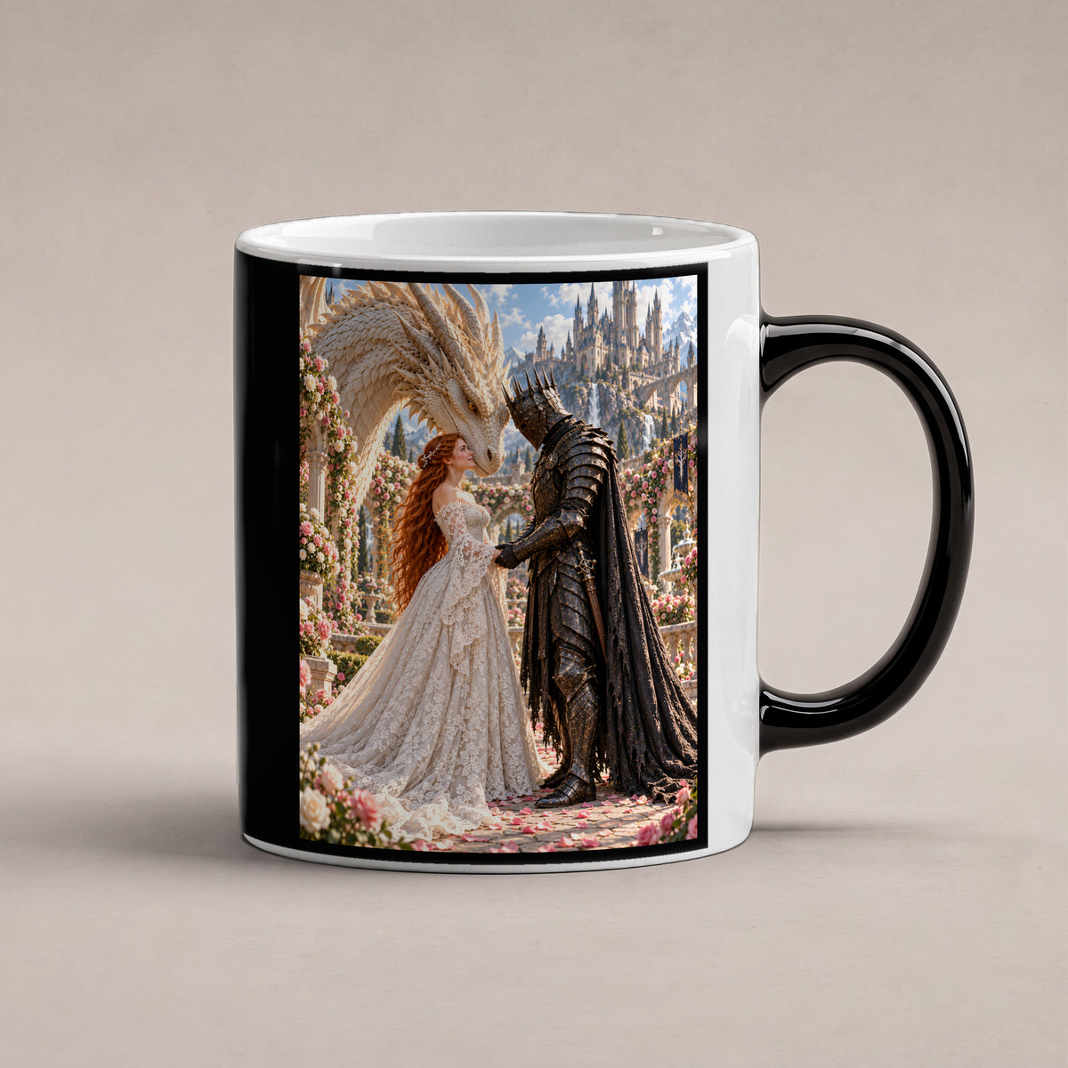 Rosengarten – Fantasywand-Fantasymotiv. 1 STUDIO HEISS. Zaubertasse: Wärmeeffekt.