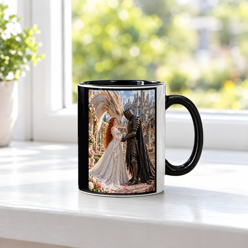 Rosengarten – Fantasywand-Fantasymotiv. 3 FENSTER. Innen schwarz.