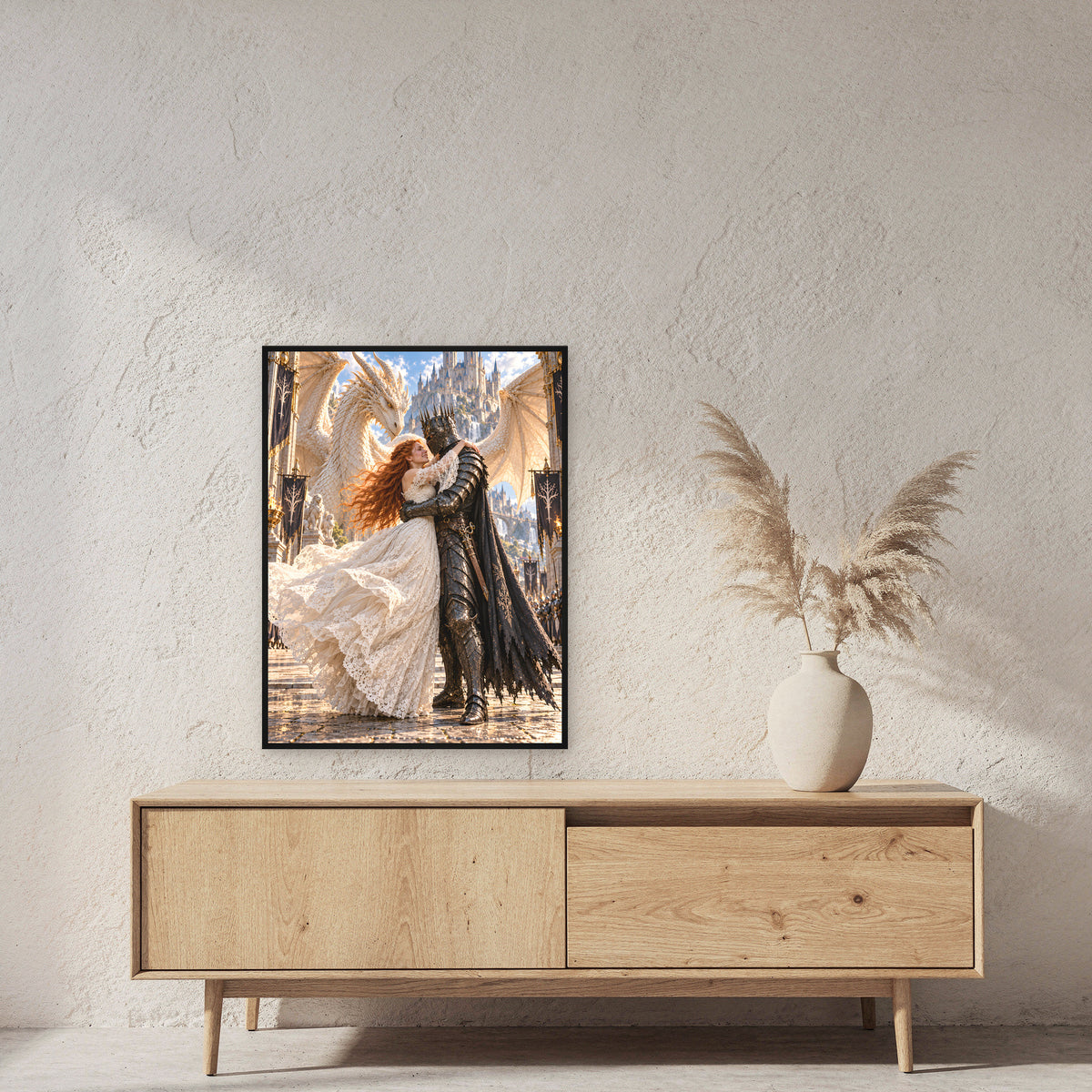Schlosstor – Fantasywand-Fantasymotiv. 2 RAUM 60x80cm.
