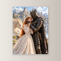 Hand an Wange – Fantasywand-Fantasymotiv. 1 FRONTAL.