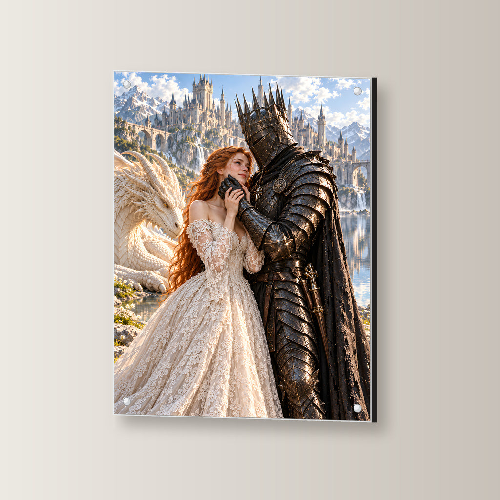 Hand an Wange – Fantasywand-Fantasymotiv. 3 WINKEL.