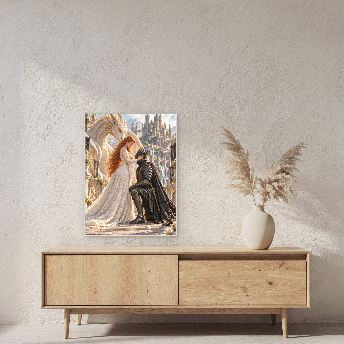 Hingabe – Fantasywand-Fantasymotiv. 2 RAUM 60x80cm.