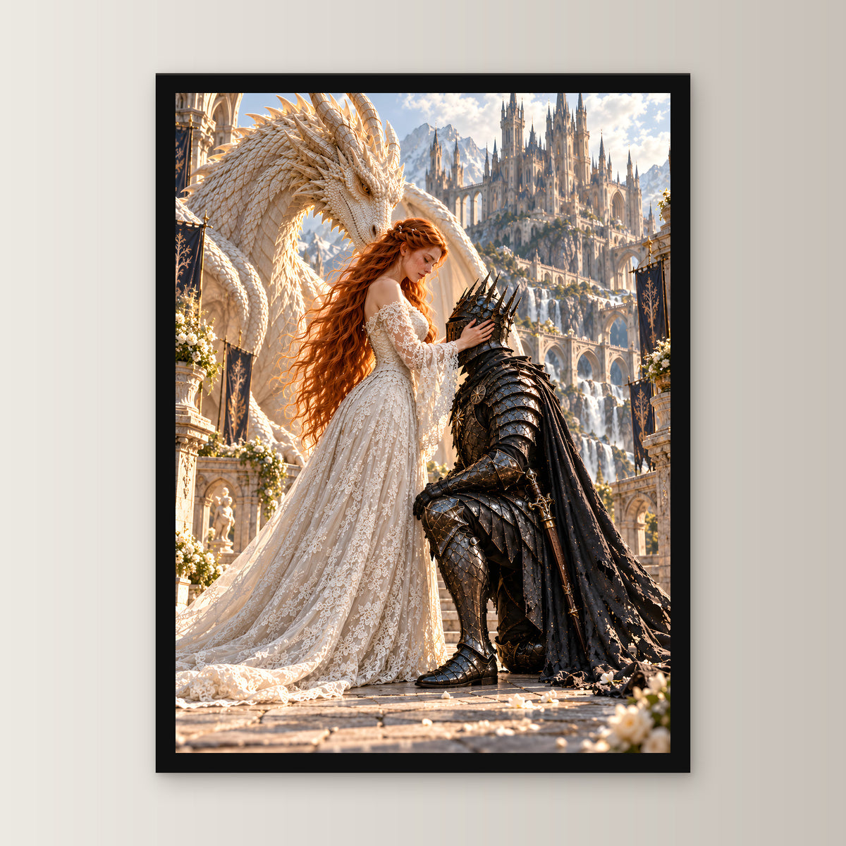 Hingabe – Fantasywand-Fantasymotiv. 1 FRONTAL.