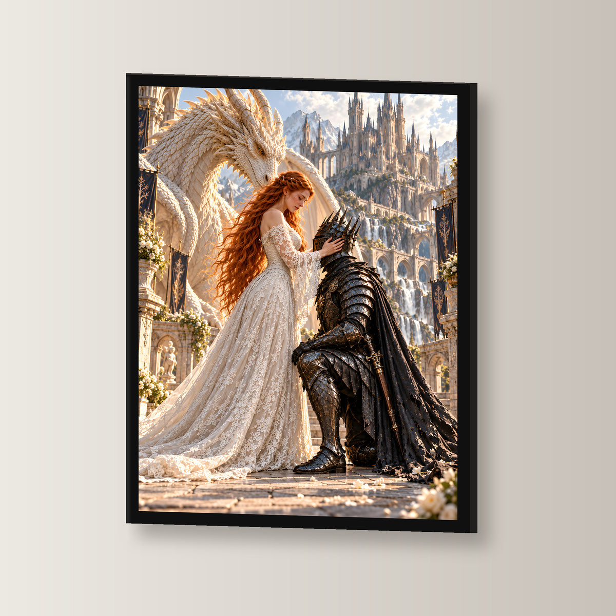 Hingabe – Fantasywand-Fantasymotiv. 3 WINKEL.