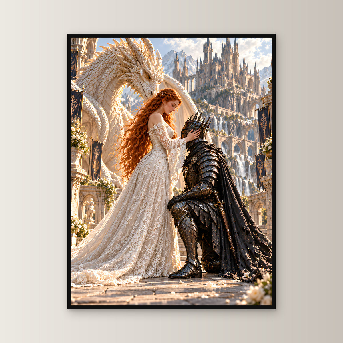 Hingabe – Fantasywand-Fantasymotiv. 1 FRONTAL.
