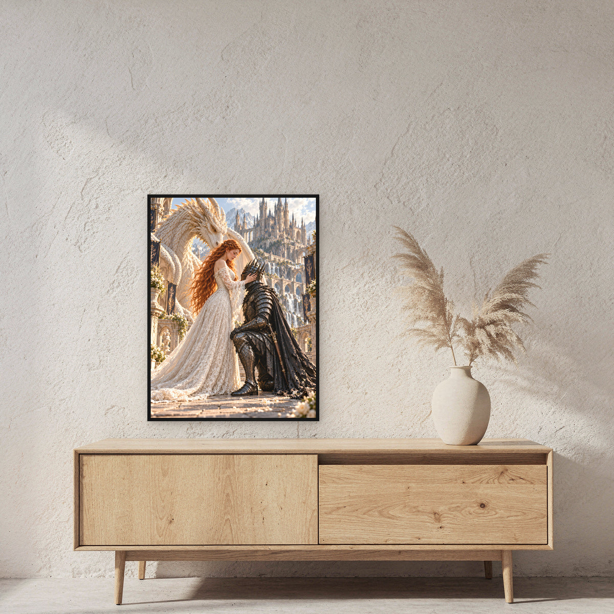 Hingabe – Fantasywand-Fantasymotiv. 2 RAUM 60x80cm.