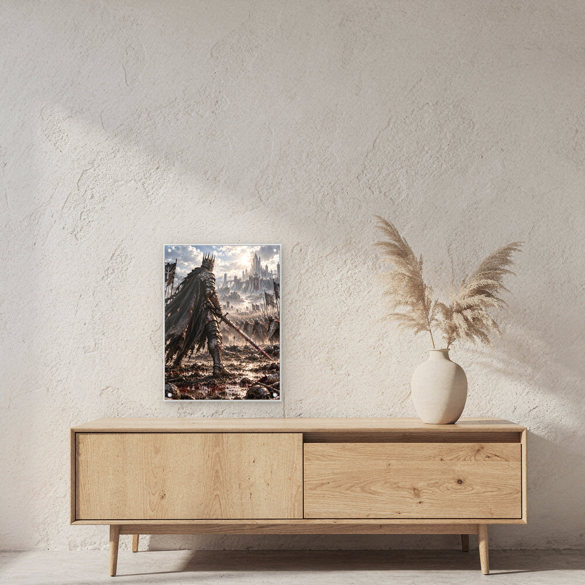 Einer gegen alle – Fantasywand-Fantasymotiv. 2 RAUM 45x60cm.