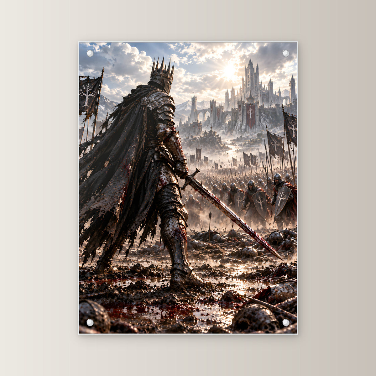 Einer gegen alle – Fantasywand-Fantasymotiv. 1 FRONTAL.