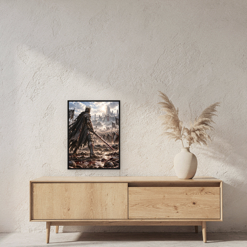 Einer gegen alle – Fantasywand-Fantasymotiv. 2 RAUM 45x60cm.