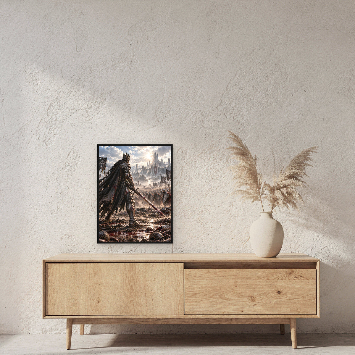 Einer gegen alle – Fantasywand-Fantasymotiv. 2 RAUM 45x60cm.