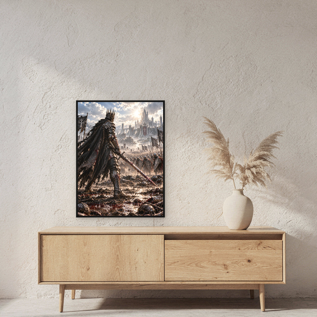 Einer gegen alle – Fantasywand-Fantasymotiv. 2 RAUM 60x80cm.