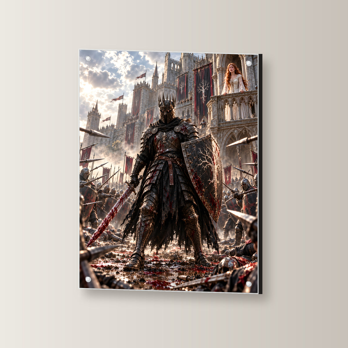 Vor ihren Augen – Fantasywand-Fantasymotiv. 3 WINKEL.