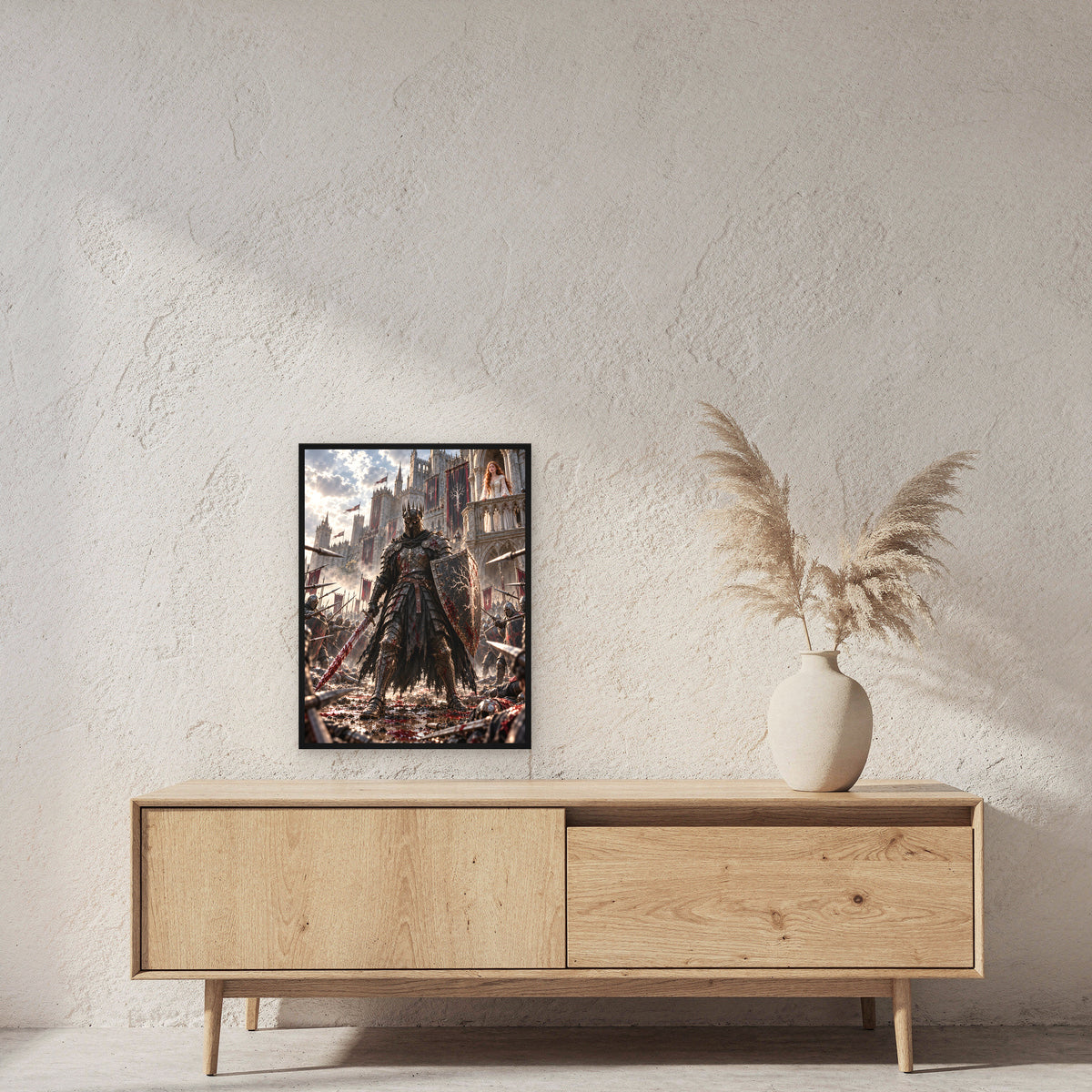 Vor ihren Augen – Fantasywand-Fantasymotiv. 2 RAUM 45x60cm.