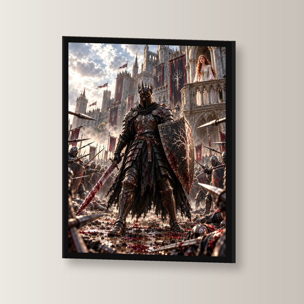 Vor ihren Augen – Fantasywand-Fantasymotiv. 3 WINKEL.