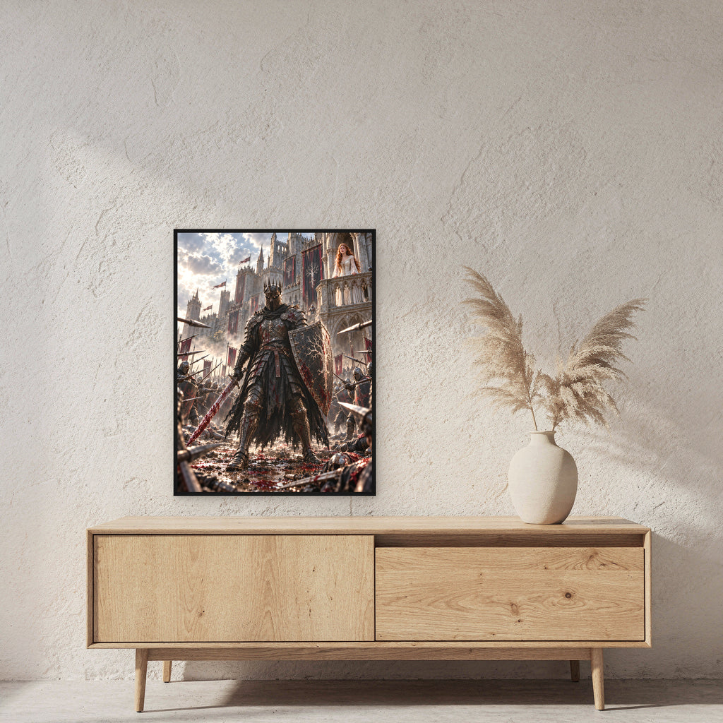 Vor ihren Augen – Fantasywand-Fantasymotiv. 2 RAUM 60x80cm.