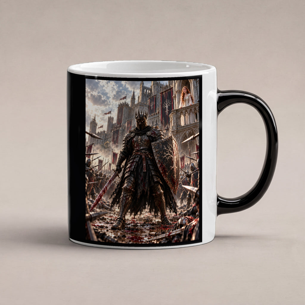 Vor ihren Augen – Fantasywand-Fantasymotiv. 1 STUDIO HEISS. Zaubertasse: Wärmeeffekt.